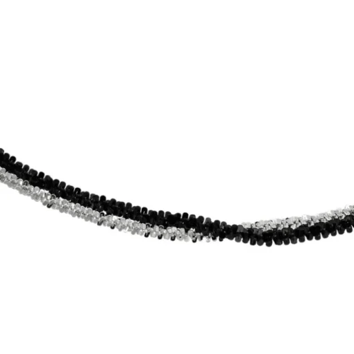 SilberDream Bicolor Armband gedreht geschwärzt und 925 Silber Damen SDA2169S