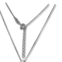 SilberDream Bicolor Collier Kette Rose 925 Silber 44cm - 47cm SDK50144T