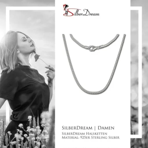 SilberDream Bingokette 925er Silber Halskette 70cm Kette SDK20470