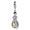 SilberDream Charm 925 Mädchen auf Kugel Armband Anhänger FC633