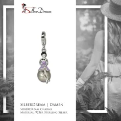 SilberDream Charm 925 Mädchen auf Kugel Armband Anhänger FC633