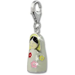 SilberDream Charm 925 Silber Matroschka Armband Anhänger FC635