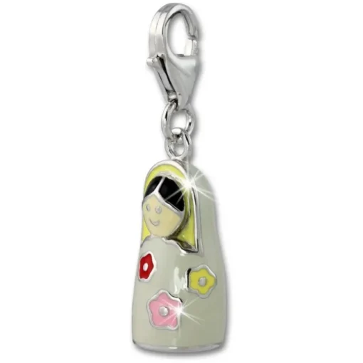 SilberDream Charm 925 Silber Matroschka Armband Anhänger FC635