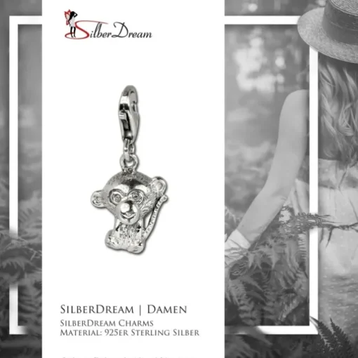 SilberDream Charm Affe Armband Anhänger 925 Sterling Silber FC1044