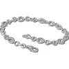 SilberDream Charm Armband Doppelanker schmal 19cm 925 Sterling Silber FC0602