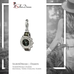SilberDream Charm Armbanduhr Zirkonia 925er Armband Anhänger FC657