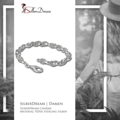 SilberDream Charm Armband Doppelanker 19cm 925 Sterling Silber FC0502