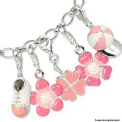 SilberDream Charm Base Cap Armband Anhänger 925 Silber FC3134