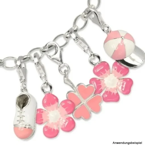 SilberDream Charm Base Cap Armband Anhänger 925 Silber FC3134