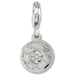 SilberDream Charm Blume Zirkonia 925er Silber Armband Anhänger FC888W