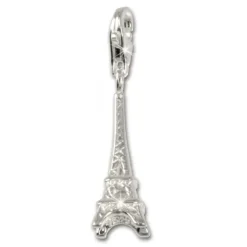 SilberDream Charm Eiffelturm 925 Silber Armband Anhänger FC3003