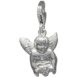 SilberDream Charm Engel mit Herz 925 Silber Armband Anhänger FC734W