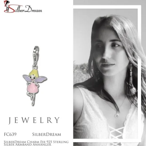 SilberDream Charm Fee 925 Sterling Silber Armband Anhänger FC639