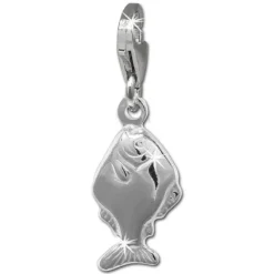 SilberDream Charm Fisch 925er Silber Armband Anhänger FC866J