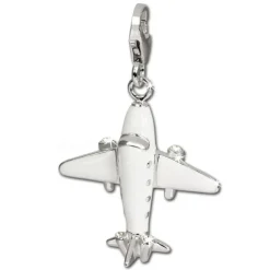 SilberDream Charm Flugzeug 925 Sterling Silber Armband Anhänger FC668