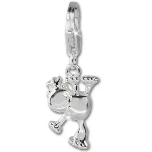 SilberDream Charm Froschkönig Armband Anhänger 925 Silber FC3133