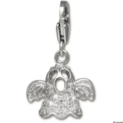 SilberDream Charm Gespenst Zirkonia 925 Silber Armband Anhänger FC3143