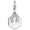 SilberDream Charm Hufeisen Zirkonia 925er Silber Armband Anhänger FC889W