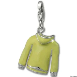 SilberDream Charm Kapuzenpullover gelb 925er Armband Anhänger FC885Y