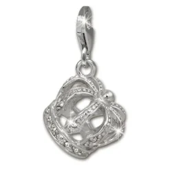 SilberDream Charm Königskrone 925 Silber Armband Anhänger FC814