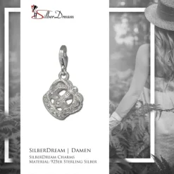SilberDream Charm Königskrone 925 Silber Armband Anhänger FC814