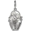 SilberDream Charm Korb Silber Armband Ketten Anhänger FC4106