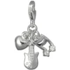 SilberDream Charm Liebe zur Musik 925 Silber Armband Anhänger FC735W