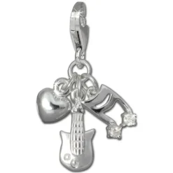 SilberDream Charm Liebe zur Musik 925 Silber Armband Anhänger FC735W