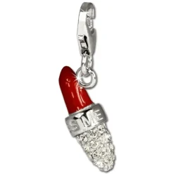 SilberDream Charm Lippenstift - KISS ME - 925er Armband Anhänger FC661