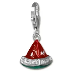 SilberDream Charm Melone Zirkonia Kristall 925 Armband Anhänger FC3141
