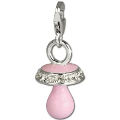 SilberDream Charm Nuckel Zirkonia 925er Armband Anhänger FC676