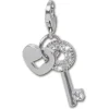 SilberDream Charm Schlüssel & Schloss Armband Anhänger 925er FC257W