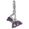 SilberDream Charm Schmetterling lila 925er Armband Anhänger FC1045V