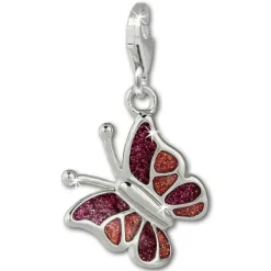SilberDream Charm Schmetterling 925 Silber Armband Anhänger FC875P