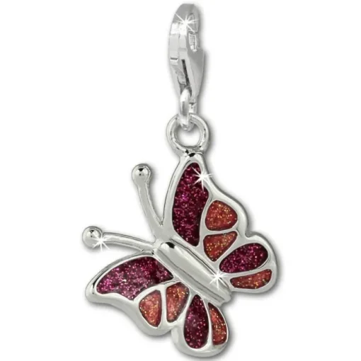 SilberDream Charm Schmetterling 925 Silber Armband Anhänger FC875P