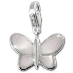 SilberDream Charm Schmetterling perlmutt weiß 925er Silber FC1041W