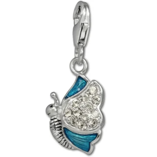 SilberDream Charm Schmetterling 925er Silber Armband Anhänger FC670