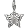 SilberDream Charm Schmetterling 925er Silber Armband Anhänger FC731I
