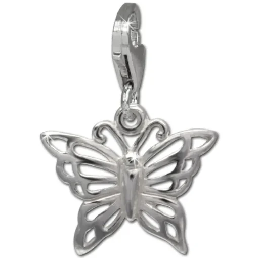 SilberDream Charm Schmetterling 925er Silber Armband Anhänger FC731I