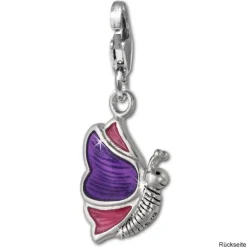 SilberDream Charm Schmetterling 925er Silber Armband Anhänger FC670