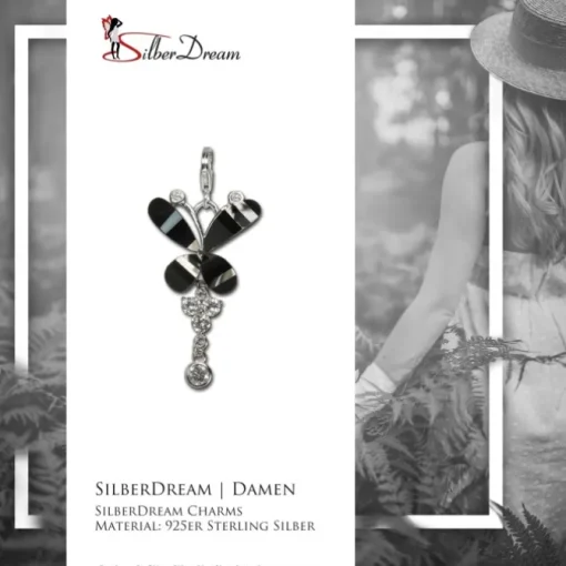 SilberDream Charm Schmetterling Armband Ketten Anhänger FC4111S