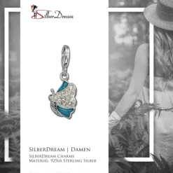 SilberDream Charm Schmetterling 925er Silber Armband Anhänger FC670