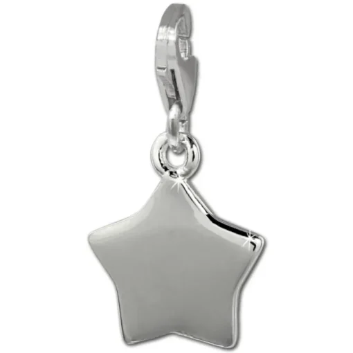 SilberDream Charm Stern 925 Sterling Silber Armband Anhänger FC3147