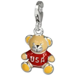 SilberDream Charm Teddybär 925 Sterling Silber Armband Anhänger FC662