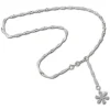 SilberDream 25,5cm Fußkette Blume 925er Silber SDF018I