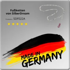 SilberDream 25,5cm Fußkette Flipflop rosa 925er Silber SDF022A