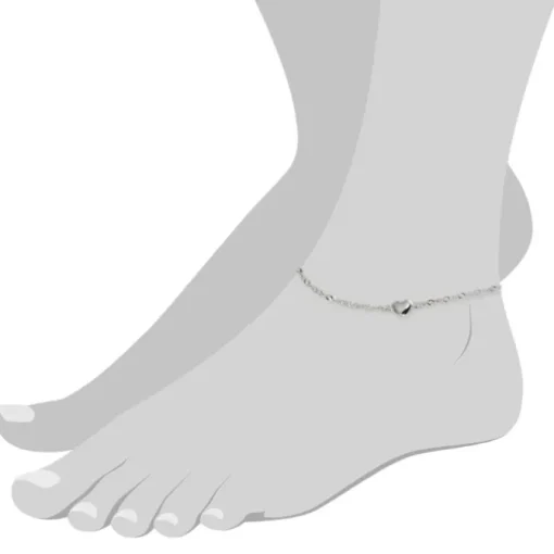 SilberDream 25cm Fußkette Herzen 925er Silber SDF019I