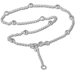 SilberDream 28cm Fußkette Kugel 925 Silber SDF007