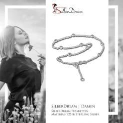 SilberDream 25cm Fußkette Kugel 925 Silber SDF004