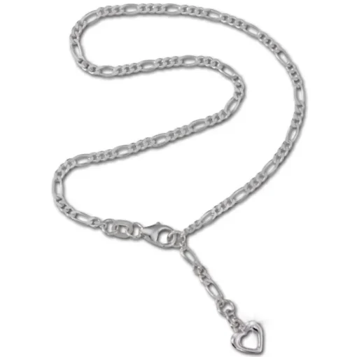 SilberDream 25cm Fußkette Offenes Herz 925er Silber SDF021I